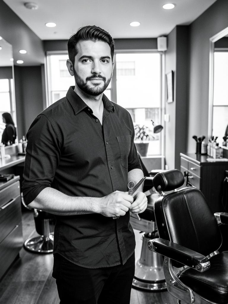 Profesional de Kanshi especializado en tijera y barba